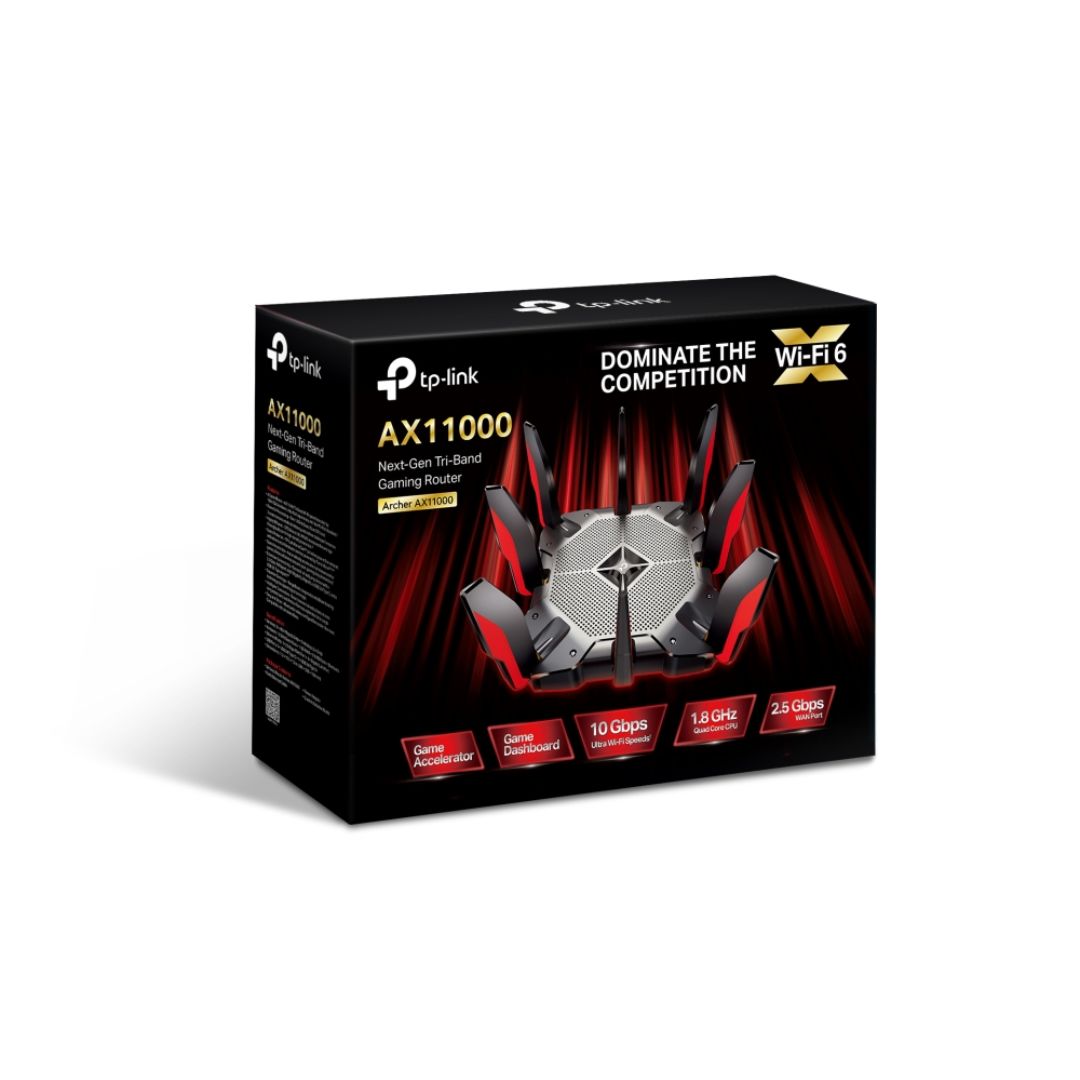 جهاز توجيه الألعاب TP-Link Archer، AX11000 ثلاثي النطاق بتقنية Wi-Fi 6
