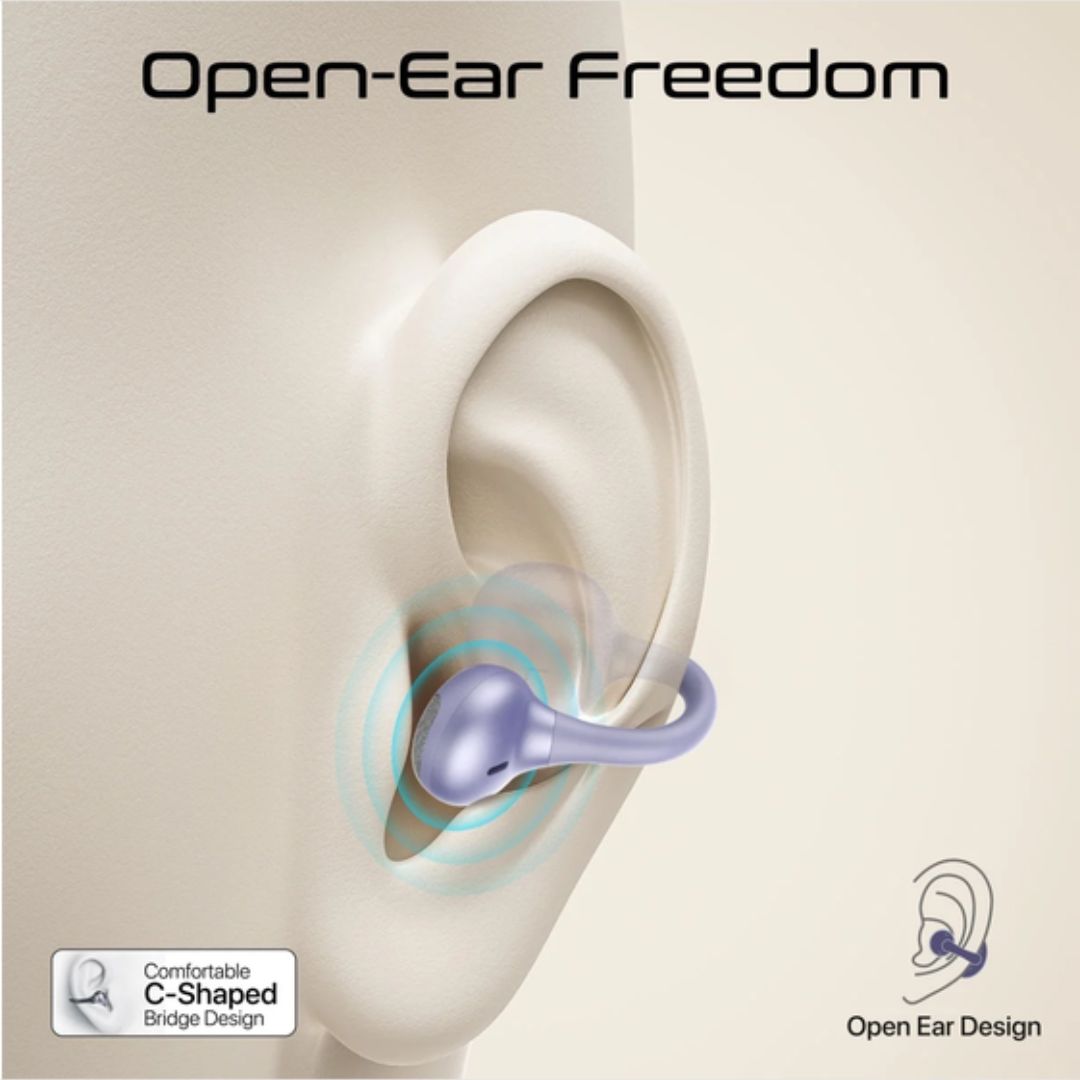 Promate AirClip-Pro Wireless Earbuds - Purple