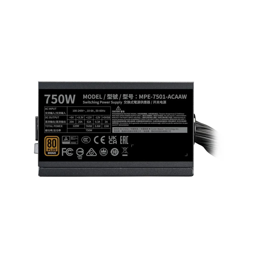 Cooler Master MWE 750 V3 750w 80 Bronze PCie 5