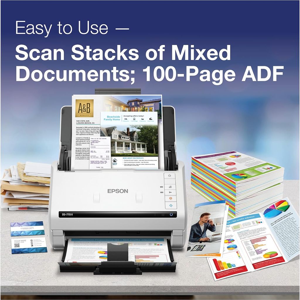 Epson DS-770 II - Color Duplex Document Scanner