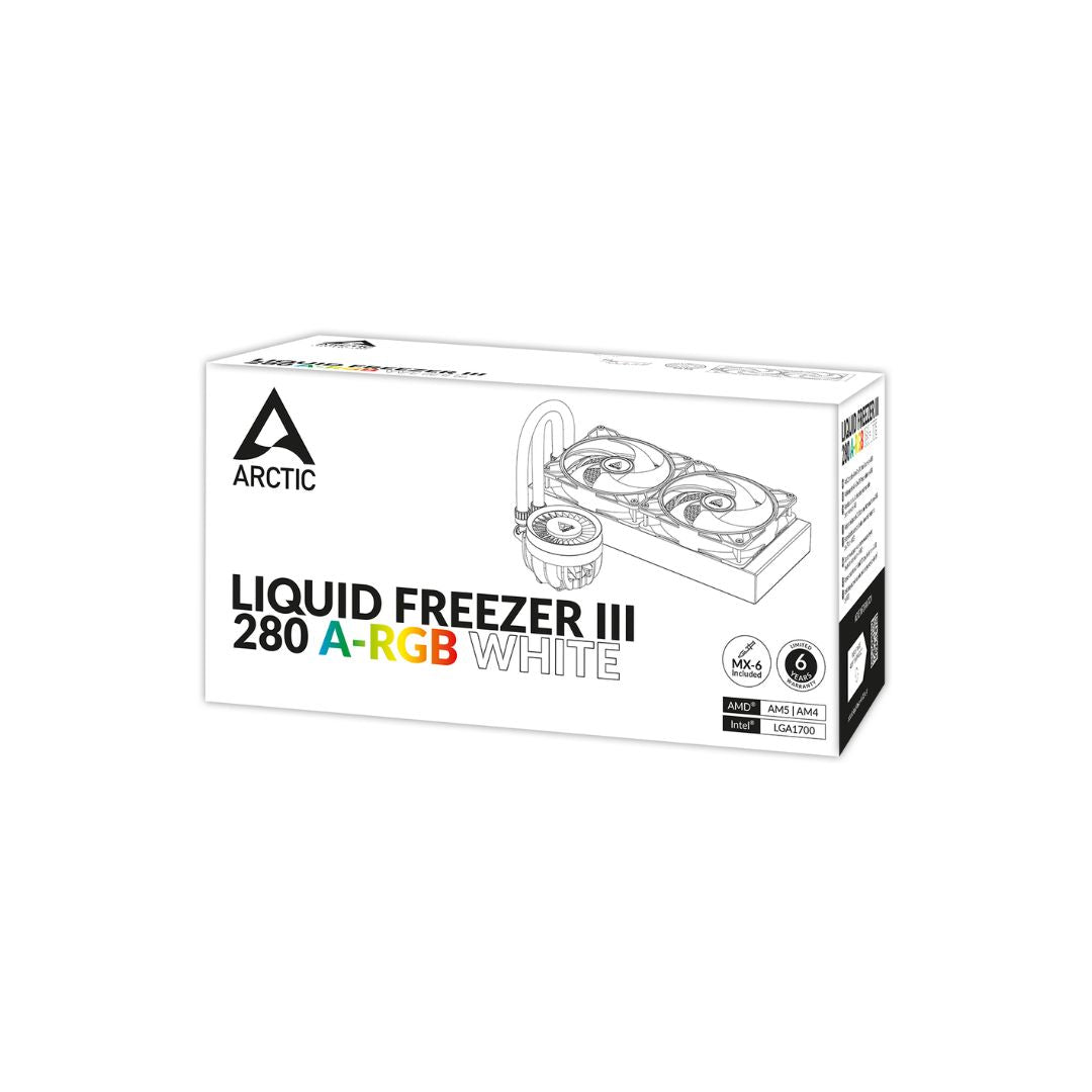 ثلاجة Arctic Liquid Freezer III 280 A-RGB - أبيض