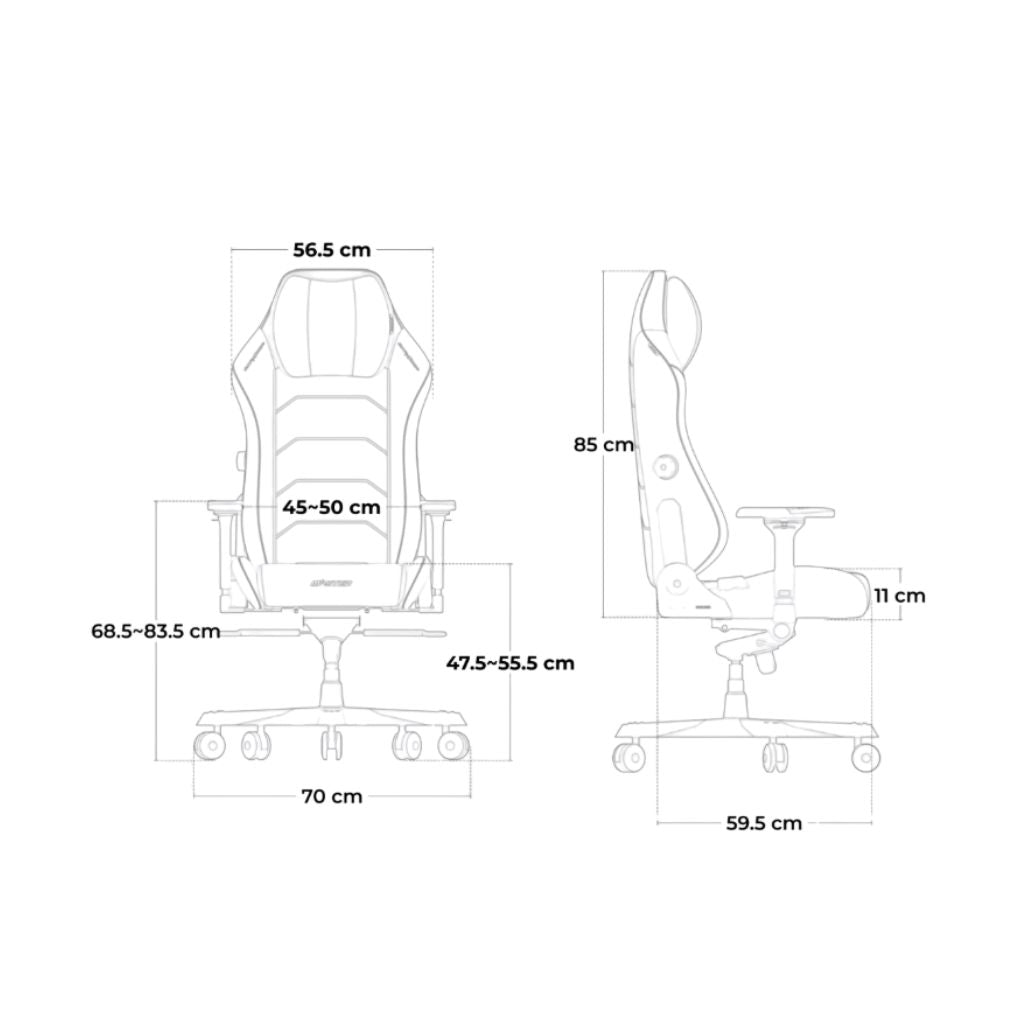كرسي الألعاب DXRacer MASTER بجلد البولي يوريثان EPU - أسود وأخضر