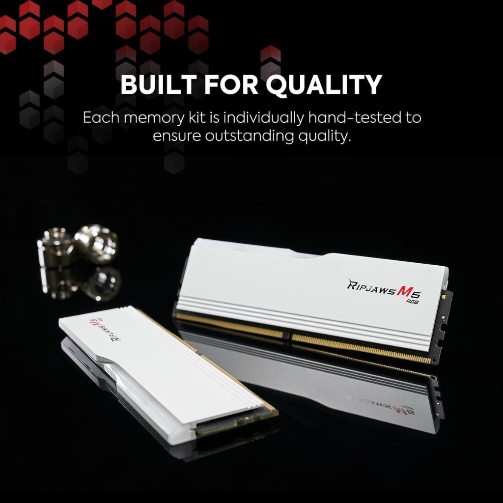 G SKILL Ripjaws M5 RGB 96GB (2x48GB) 6000MHz CL30 - White