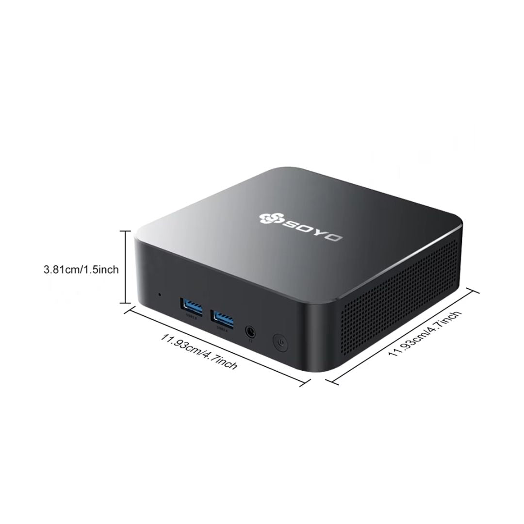 Soyo M4 Pro Mini PC, Intel Twin Lake N150, RAM 16G, SSD 512, Intel UHD Graphics