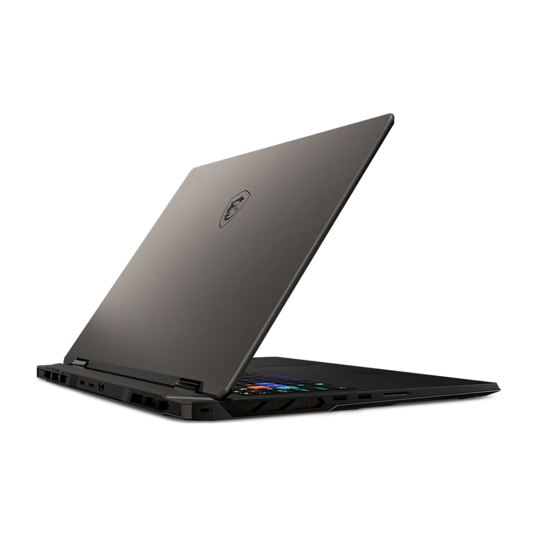 MSI Vector A18 HX A9WIG-206AE، معالج Ryzen 9-9955HX، ذاكرة وصول عشوائي (RAM) سعة 64 جيجابايت، قرص SSD سعة 2 تيرابايت، بطاقة رسومات NVIDIA Geforce RTX 5080 سعة 16 جيجابايت، شاشة 18.0 بوصة بدقة QHD+ وتردد 240 هرتز، لون رمادي كوزموس