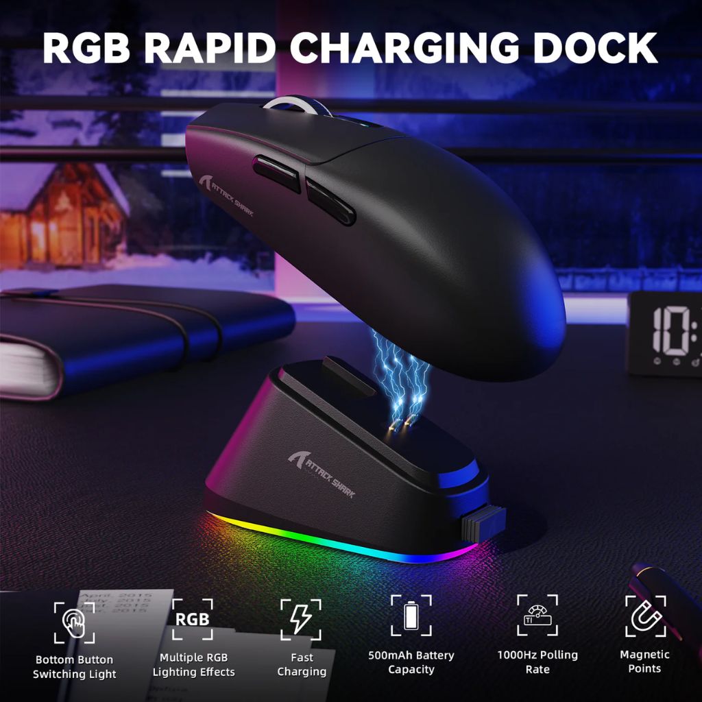 Attack Shark G3 Pro Wireless - Black