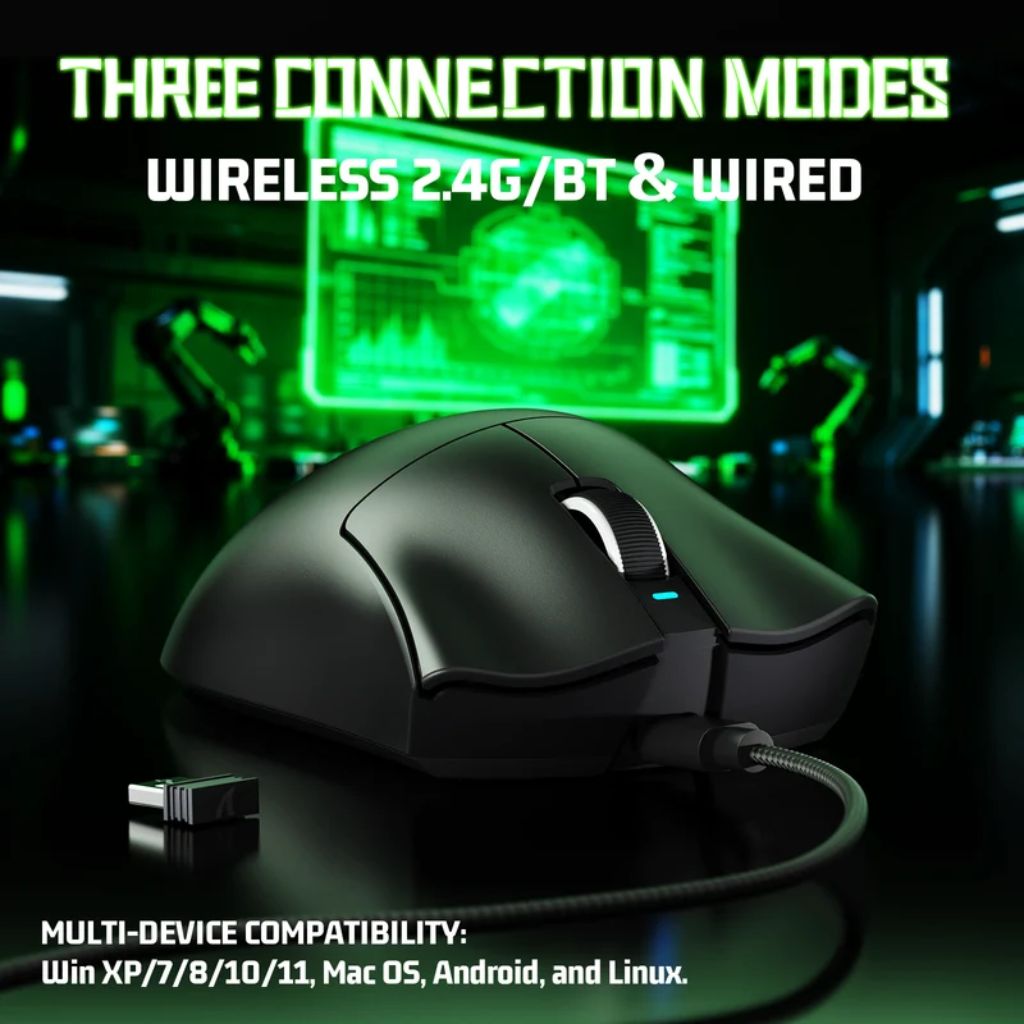 Attack Shark V3 Wireless Gaming Mouse - Black