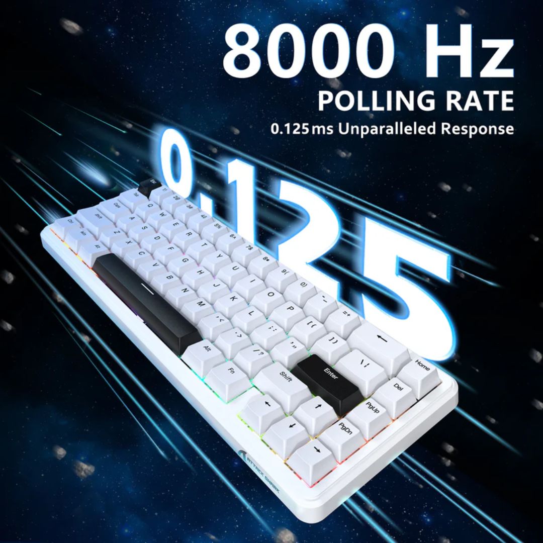 ATTACK SHARK X65 Magnetic Mechanical Keyboard - White