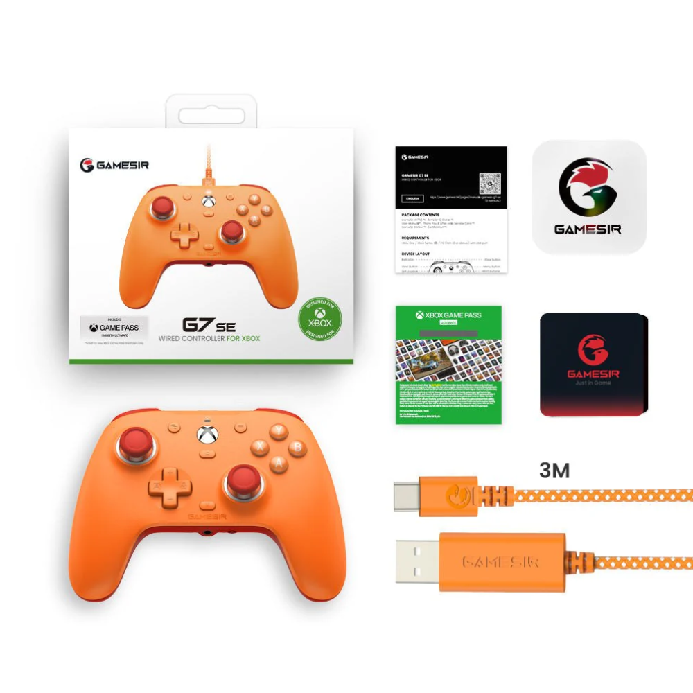 GameSir G7 SE Xbox Wired Controller - Vibrant Orange