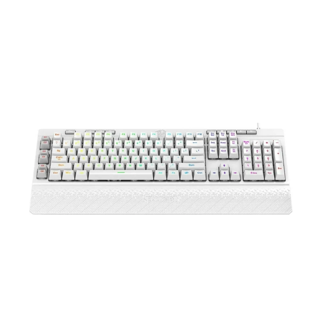 Redragon K512 Shiva RGB Gaming Keyboard - White