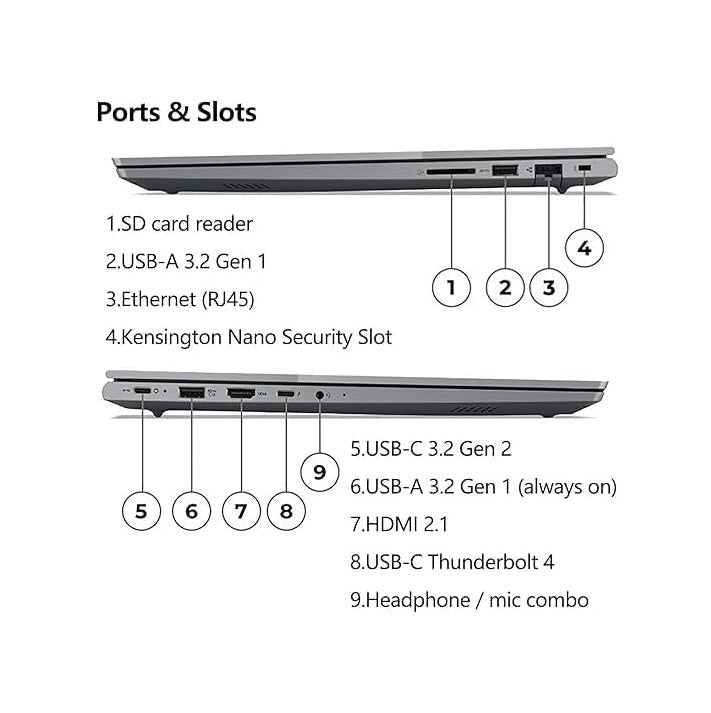 لينوفو ثينك بوك 16 G8 - (2KGR)، معالج Intel® Core Ultra 7-255H، ذاكرة وصول عشوائي (RAM) سعة 8 جيجابايت، قرص SSD سعة 512 جيجابايت، معالج رسومات Intel، شاشة 16 بوصة WUXGA IPS 60 هرتز، لون رمادي قطبي