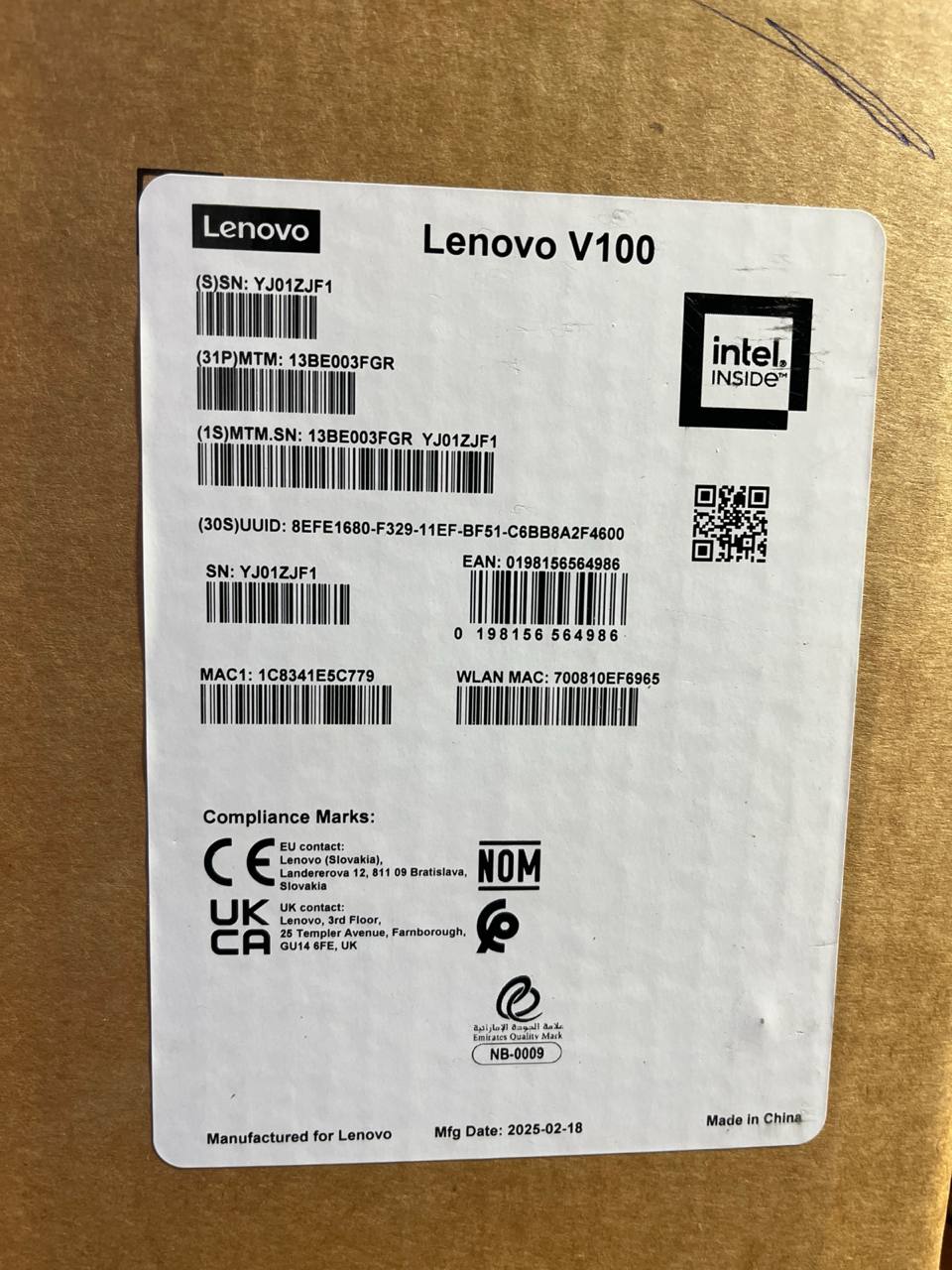 All in One Lenovo V100 - (3FGR), Intel Core i3-N305, RAM 8GB, SSD 512GB, Intel UHD Graphics, 24 FHD 99% SRGB, Black