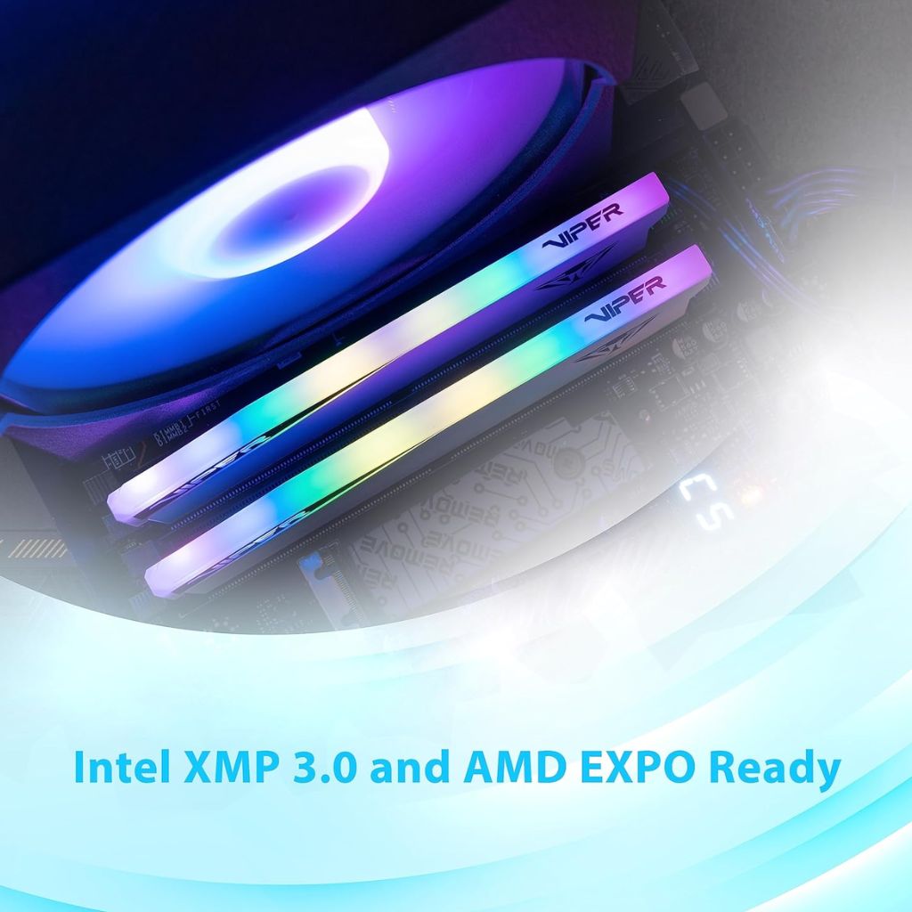 Viper Elite 5 DDR5 RAM 32GB (2x16GB) 6000MHz RGB CL30 - White