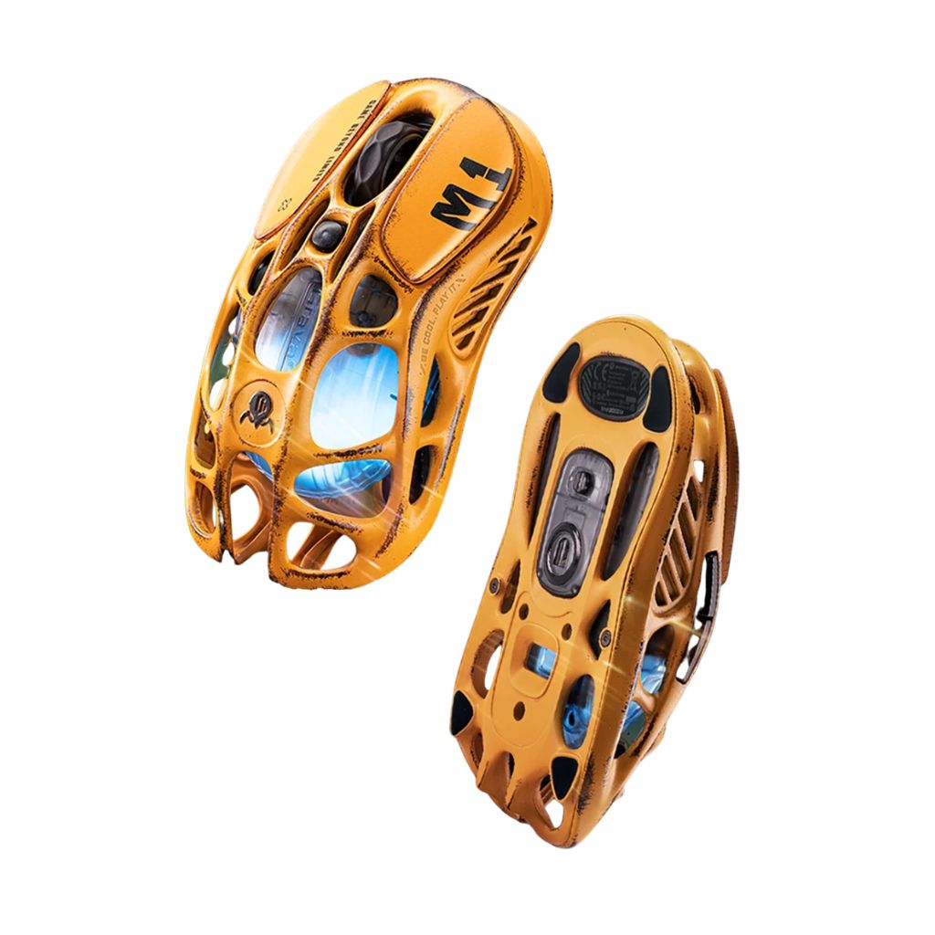 GravaStar Mercury M1 Pro Wireless PRO-YLW Gaming Mouse - Battle Worn Yellow