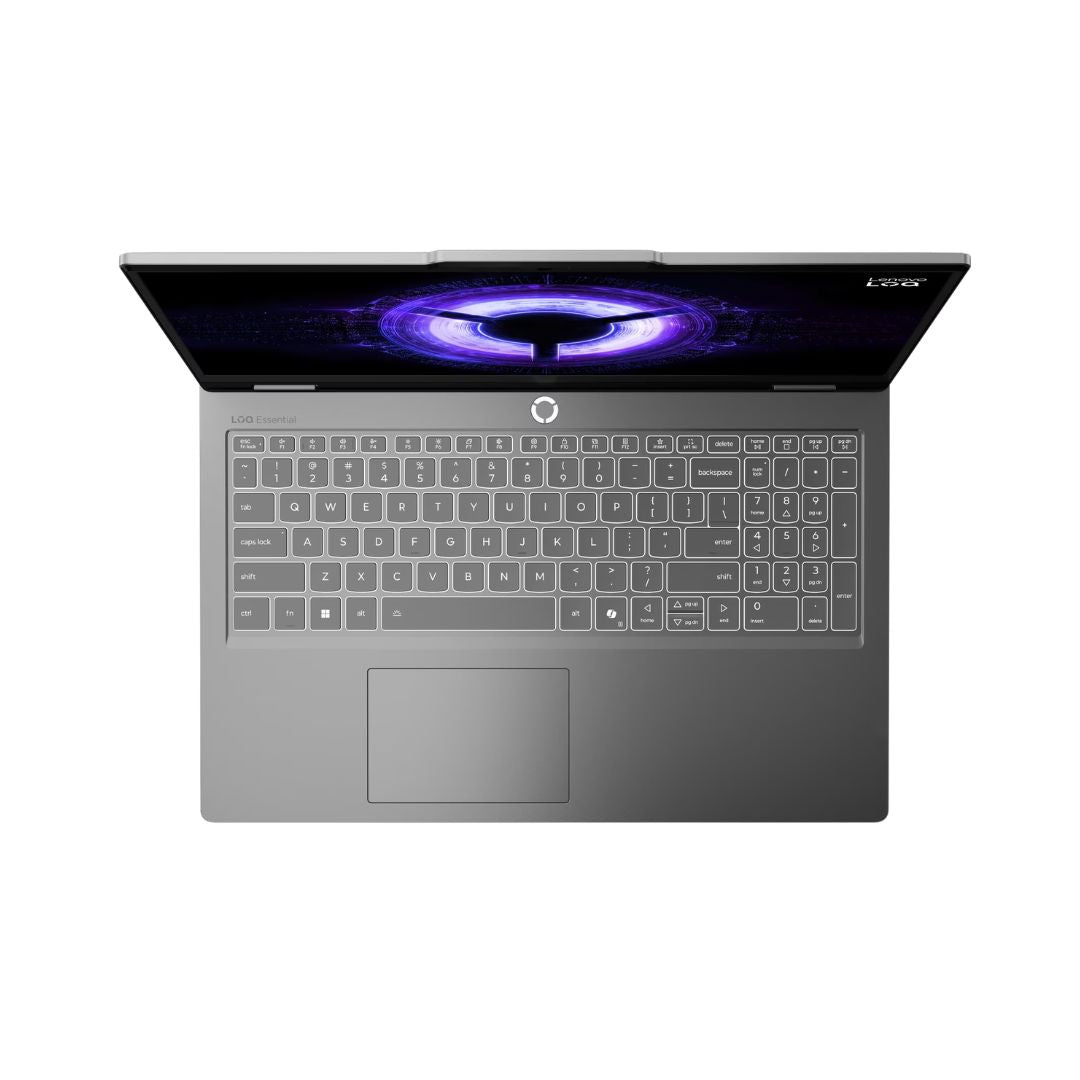 Lenovo LOQ Essential 15IRX11 - (2KUS-110219) إنتل كور i5-13450HX, 16 جيجابايت رام, 512 جيجابايت, RTX 5050 8 جيجابايت, 15.6 بوصة FHD 144 هرتز, رمادي قمري