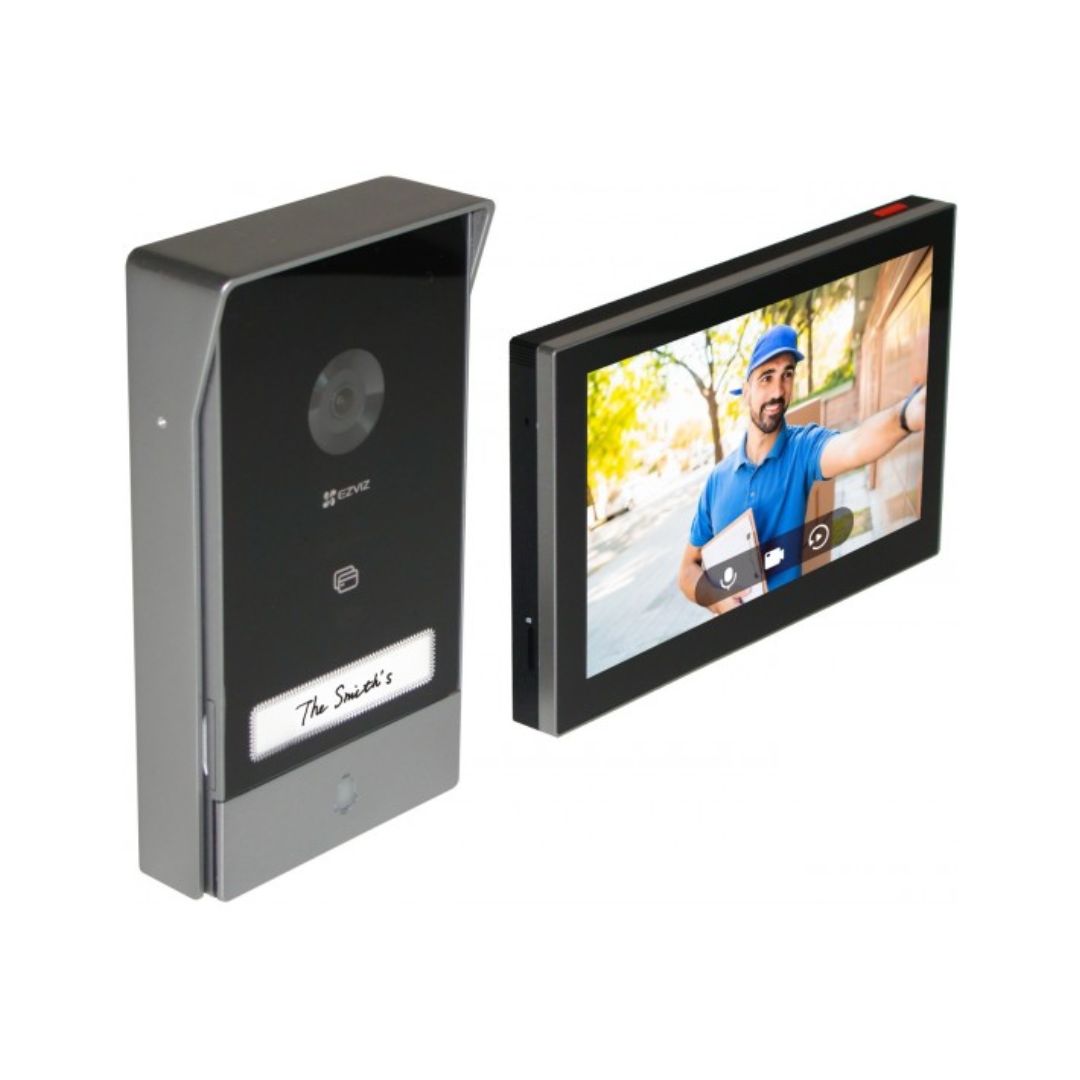 جهاز الاتصال المرئي الذكي Ezviz HP7 ثنائي العائلات (طقم سلكي)