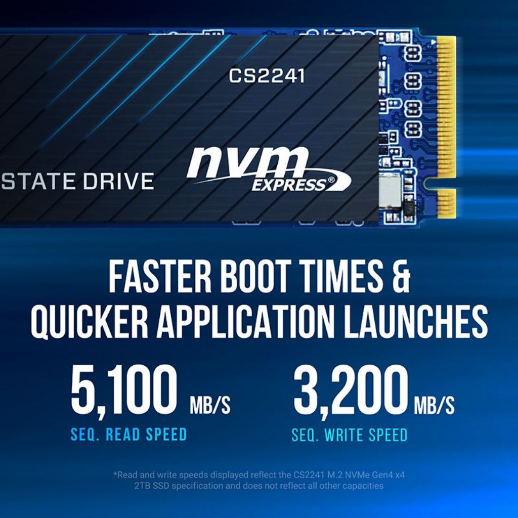 PNY CS2241 1TB PCIe 4.0 M.2 NVMe -GEN 4