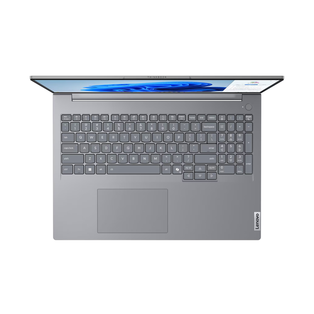 Lenovo ThinkBook 16 G8 IAL - (30GR - 2KGR), Intel Core Ultra 7-255H, RAM 16GB, SSD 512GB, Intel Graphics, 16.0 IPS WUXGA 60Hz, Arctic Grey