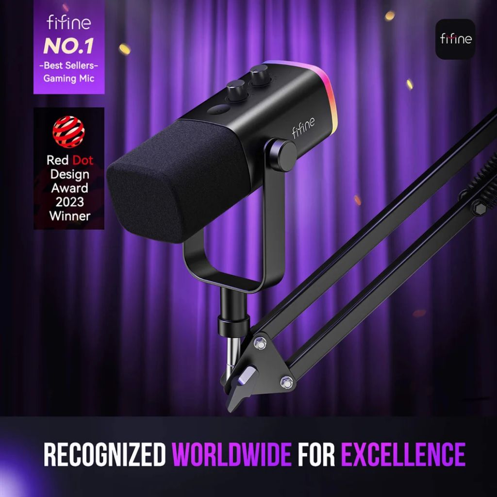 FIFINE AmpliGame AM8T - USB/XLR Dynamic Microphone