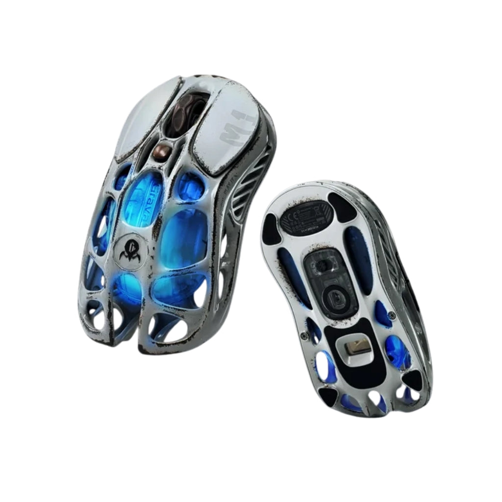 GravaStar Mercury M1 Pro Gaming Mouse - Silver Mist