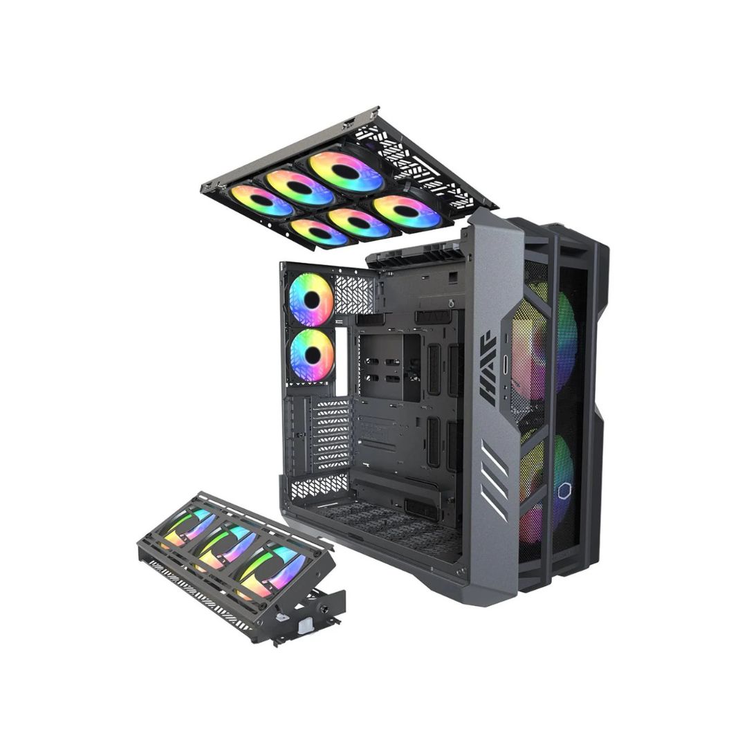 Cooler Master HAF 700 Full Tower 5 Fan - Black