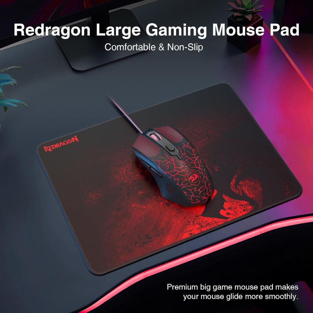 Redragon S107-BA Gaming Keyboard & Mice Combo Wired - Black