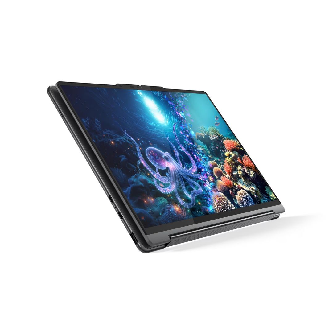 Lenovo Yoga 9 Aura Edition 14ILL10 - (13AX) Intel Core Ultra 7-258V, RAM 32GB, SSD 1TB, Intel® Arc™ Graphics 140V, شاشة لمس 14 بوصة WQXGA+ OLED 120Hz، رمادي لونا