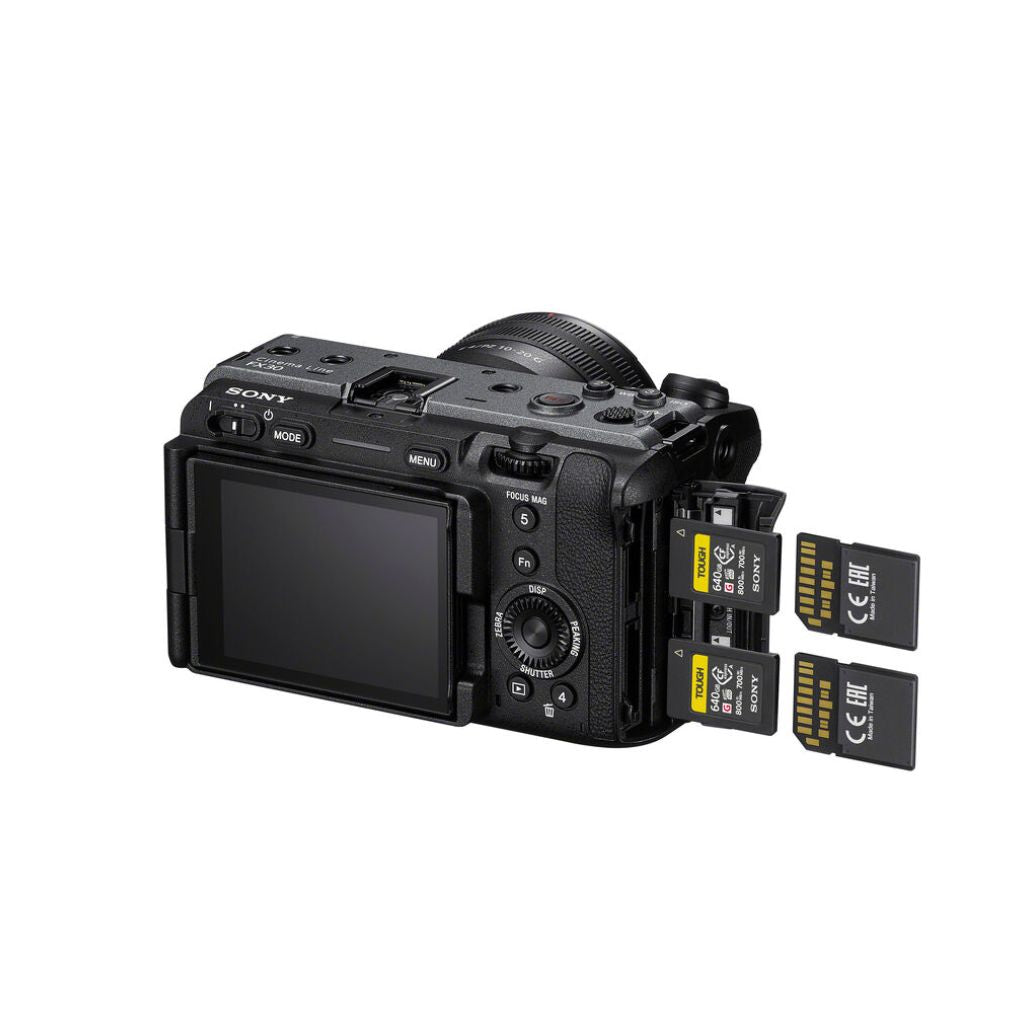 Sony FX30 Super 35 Cinema Camera (Body Only) – 4K 120p, Dual Base ISO, 10-Bit 4:2:2