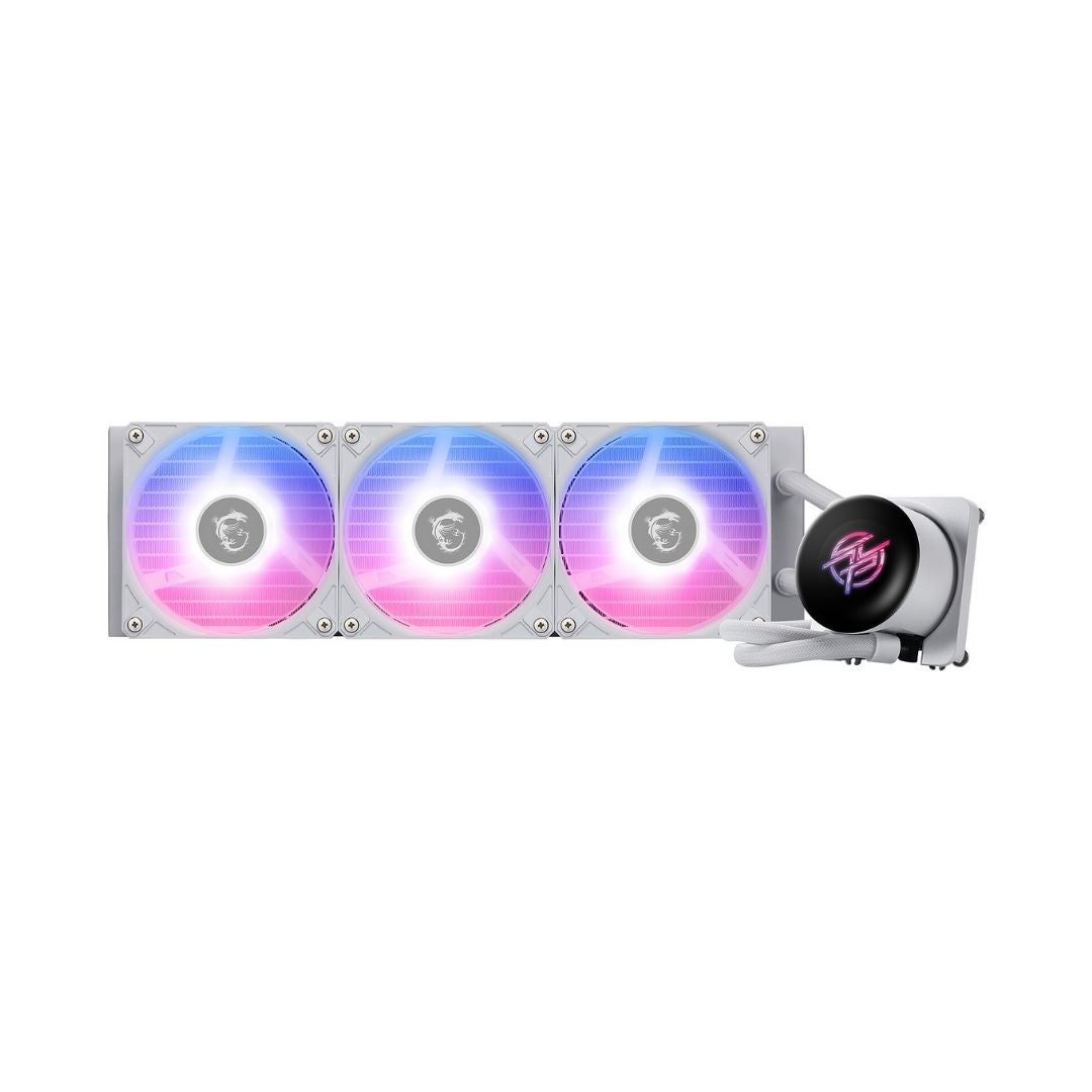 MSI MPG CoreLiquid P13 360 AIO Liquid Cooler with LCD Screen - White