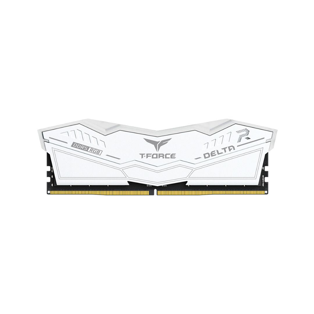 ذاكرة وصول عشوائي TEAMGROUP T-Force Delta RGB DDR5 سعة 16 جيجابايت (2 × 8 جيجابايت) 6000 ميجاهرتز CL38 - أبيض