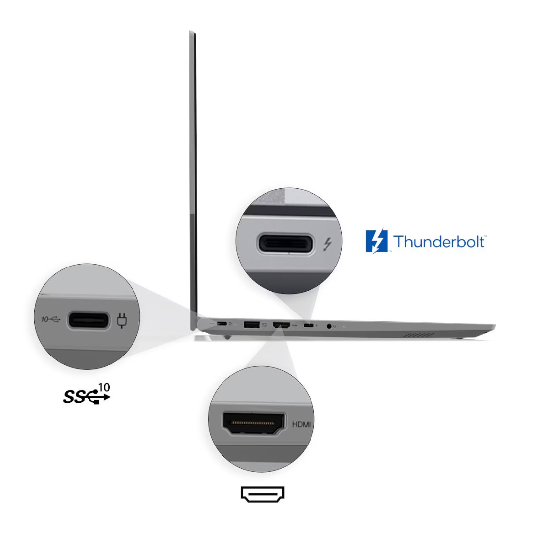 Lenovo ThinkBook 16 G8 IAL - (30GR - 2KGR), Intel Core Ultra 7-255H, RAM 16GB, SSD 512GB, Intel Graphics, 16.0 IPS WUXGA 60Hz, Arctic Grey