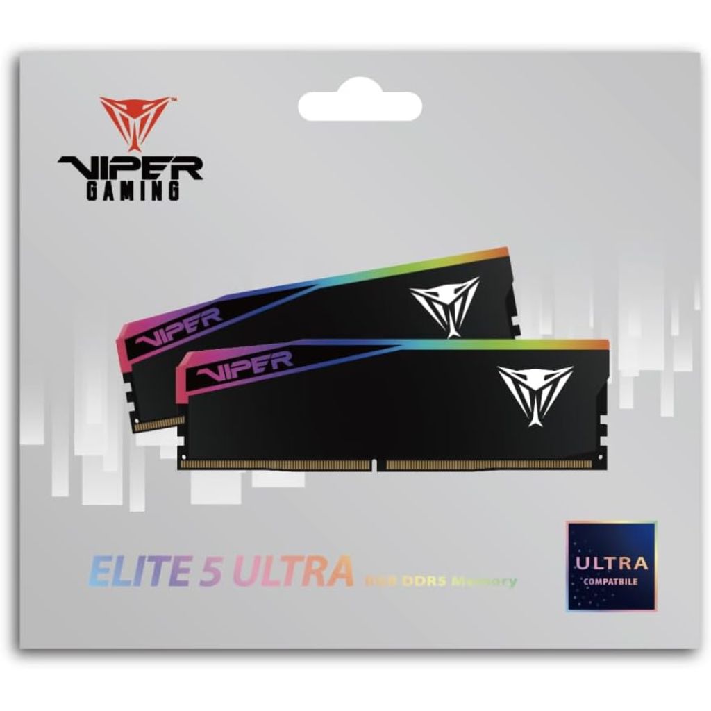 DDR5 PC Patriot Viper Elite 5 Ultra 32GB (16x2) 6000MHz RGB CL36 - Black