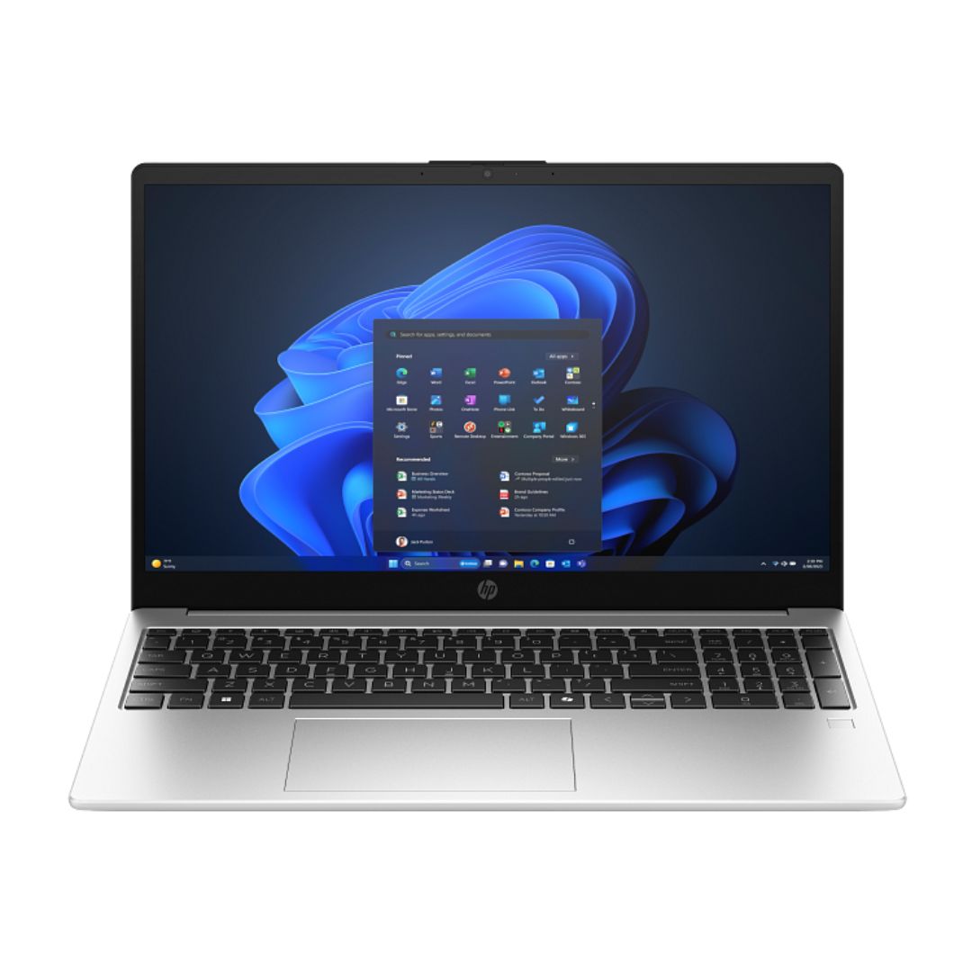 HP 250R G10, Intel Core 7-150U, RAM 16GB, SSD 512GB, Intel Graphics, 15.6 Inch FHD IPS, Turbo Silver