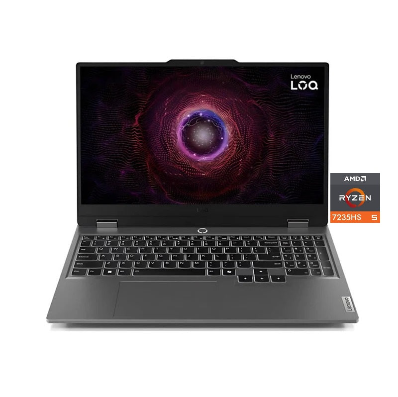 Lenovo LOQ 15ARP9 - (HNIN), AMD Ryzen 5-7235HS, RAM 12GB, SSD 512GB, NVIDIA RTX 3050 4GB, 15.6 FHD 144Hz, Luna Grey