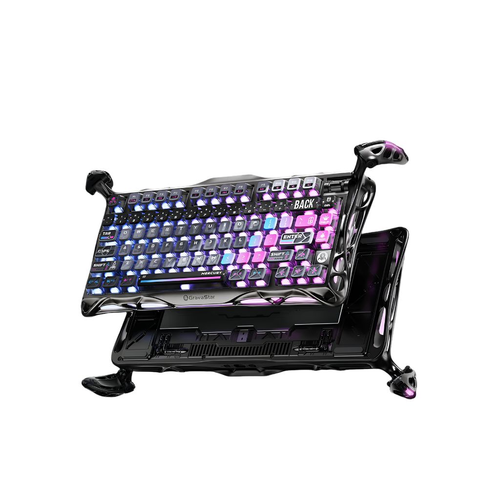 Gravastar Mercury K1 Pro Wireless - Black Gaming Keyboard