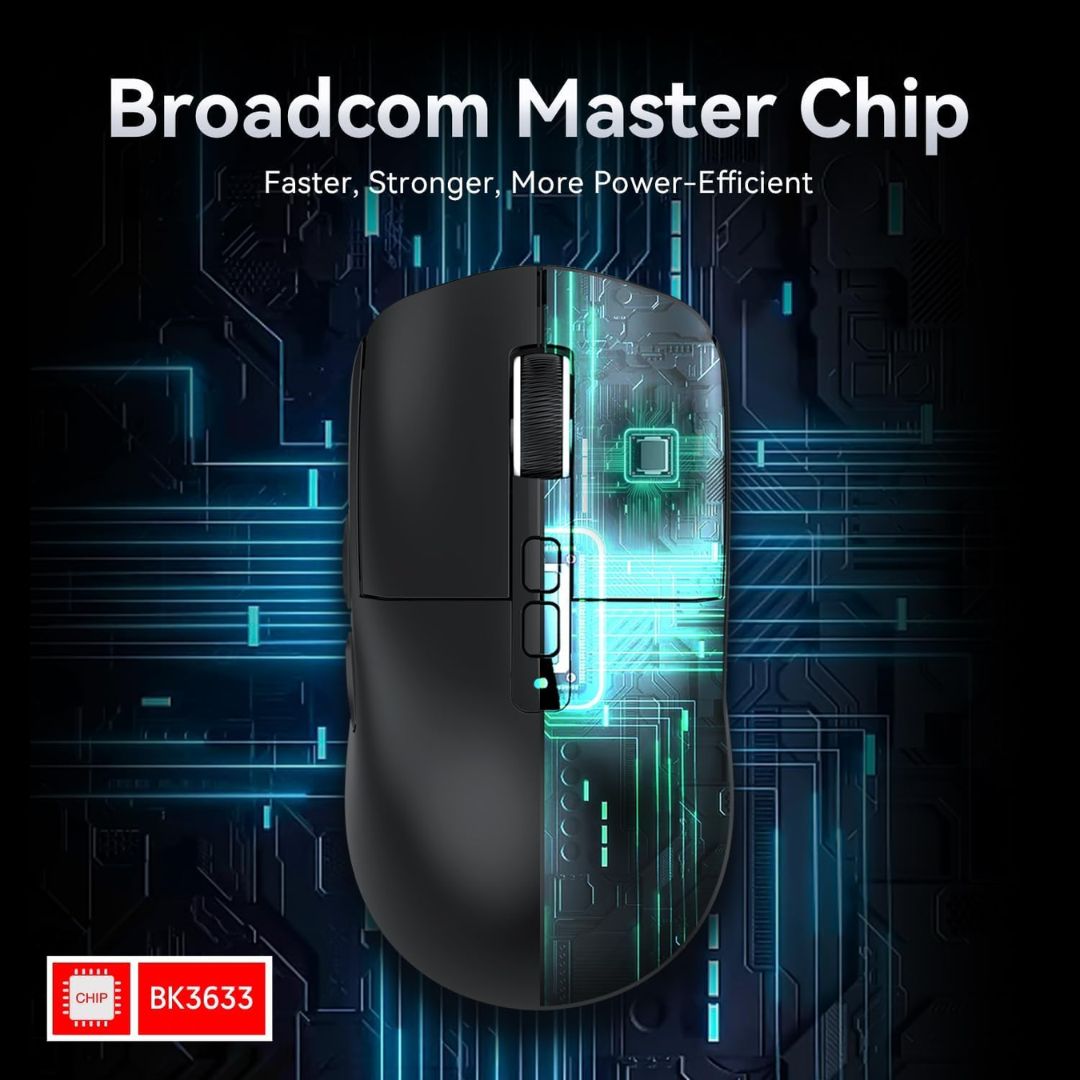 ATTACK SHARK X6 Wireless Gaming Mouse - Black