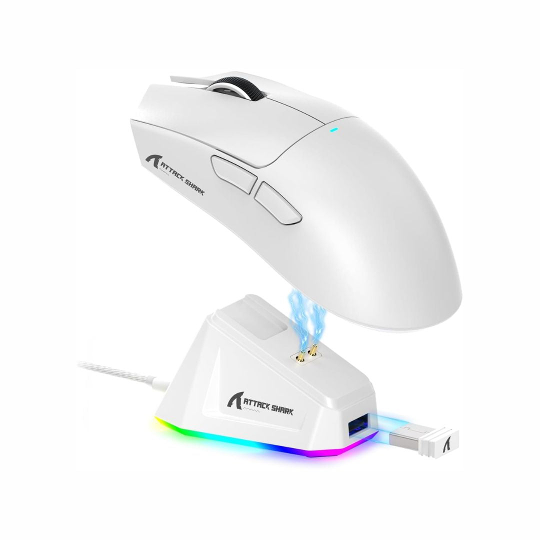 ATTACK SHARK X11 Wireless Gaming Mouse - White