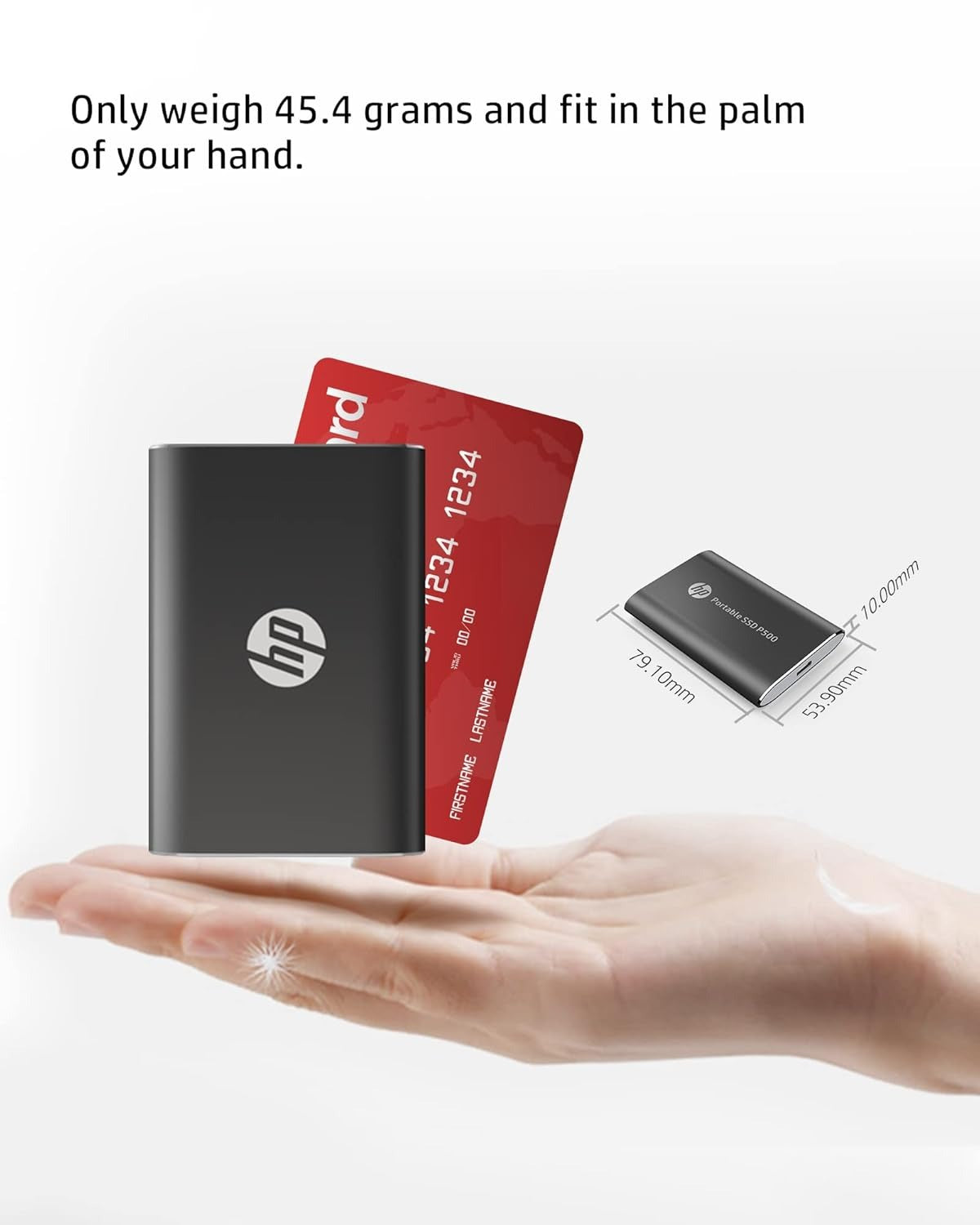 وحدة تخزين خارجية محمولة SSD من سلسلة HP P500 بسعة 250 جيجابايت