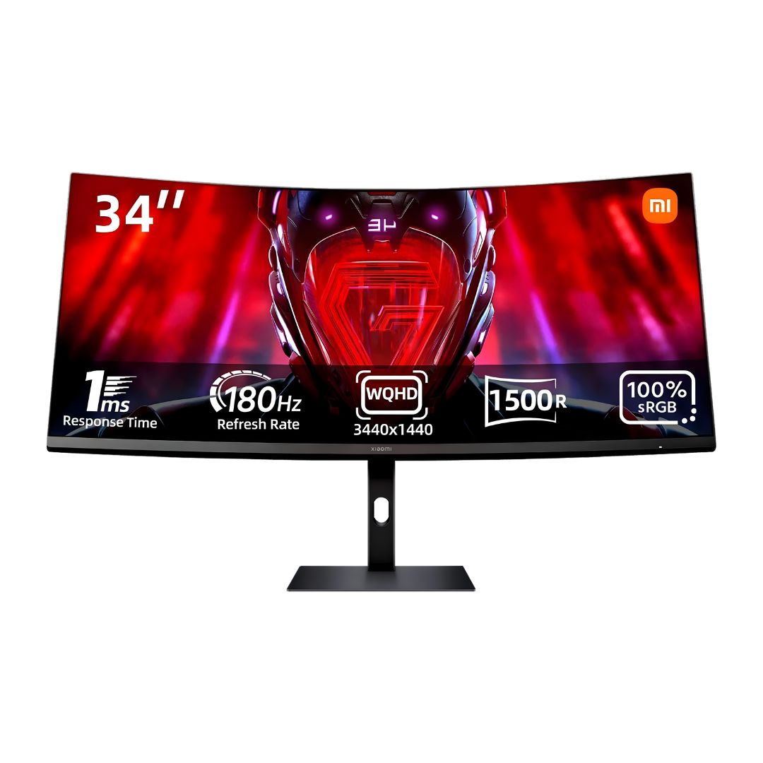 Xiaomi G34WQi 2K Curved Monitor - 3440x1440, 180Hz, 1ms VA