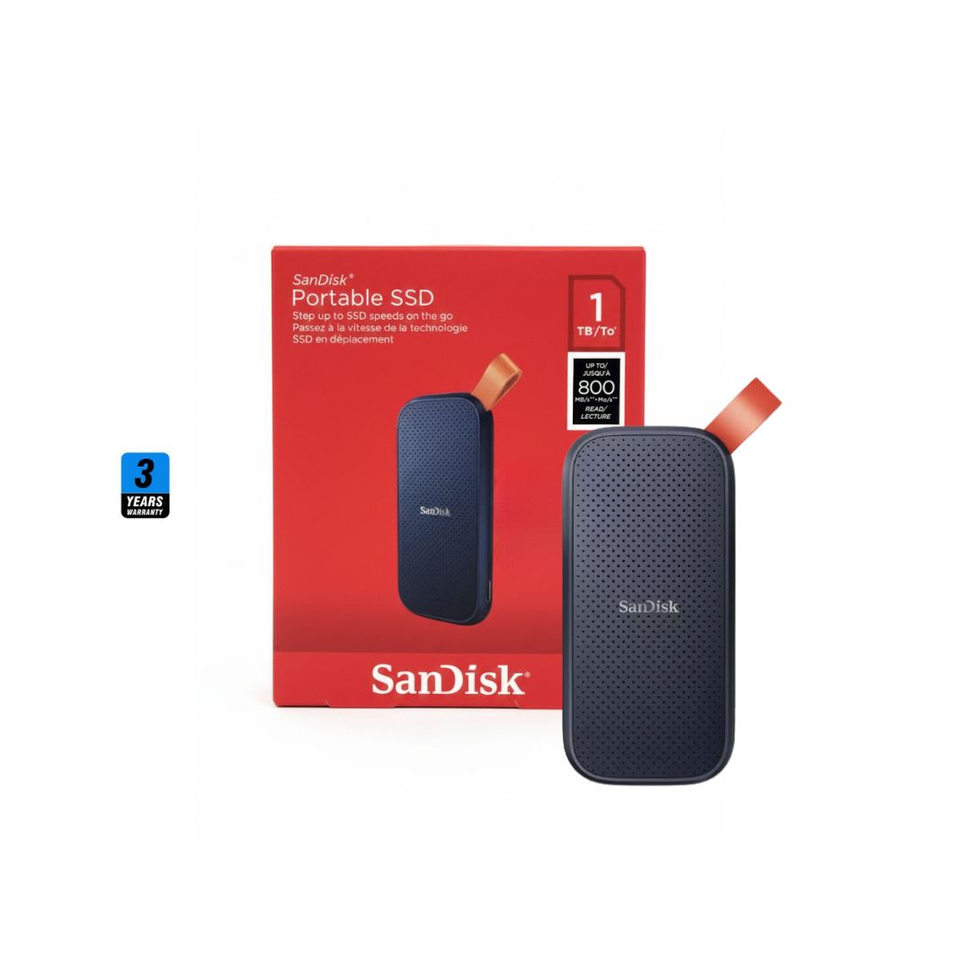 قرص صلب خارجي محمول SanDisk E30 بسعة 1 تيرابايت