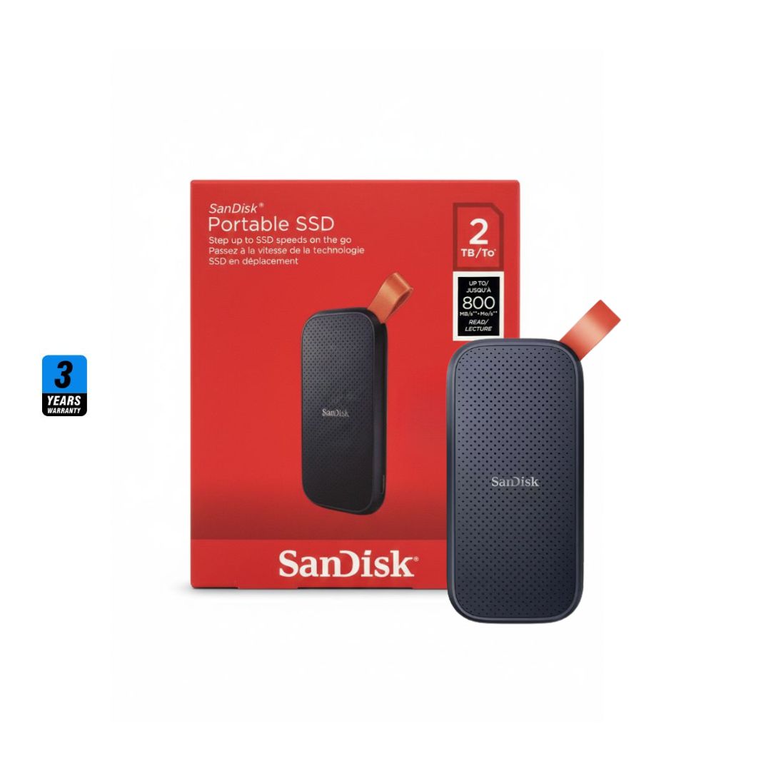 قرص SSD خارجي محمول E30 من SanDisk بسعة 2 تيرابايت