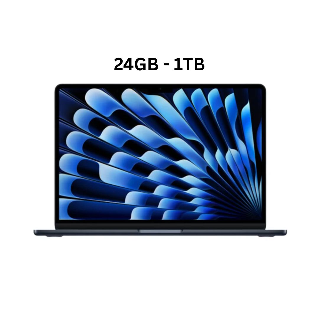 Apple Macbook Air MDHG4AB/A - A3449, M5 Chip (10 Core), GPU (8 Core), RAM 24GB, SSD 1TB, 13.6 (2560 x 1664), Midnight