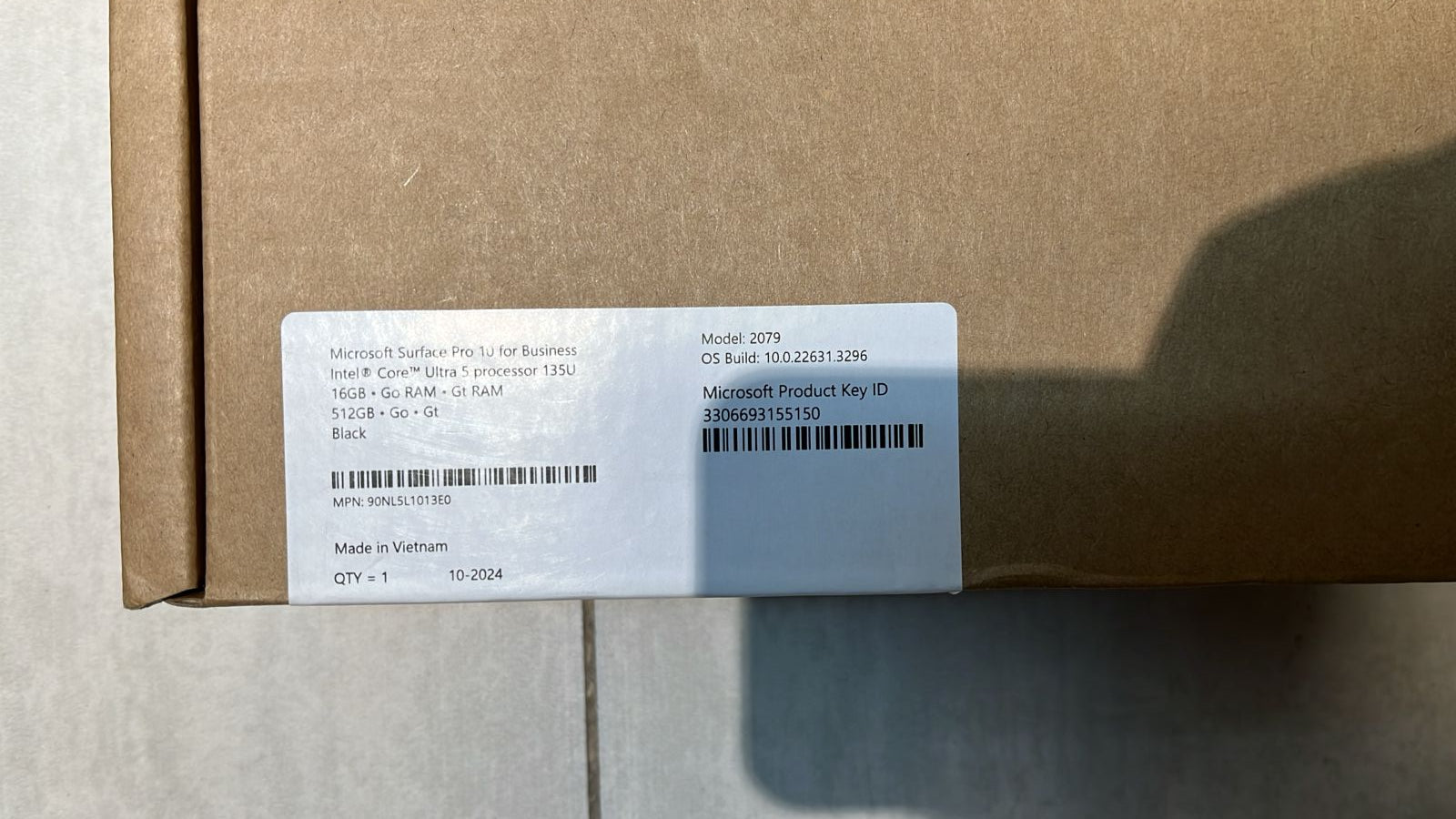 Microsoft Surface Pro 10 ZDU-00025, Intel Ultra 5-135U, RAM 16GB, SSD 512GB, Intel Graphics, 13.3 Inch (2880 x 1920), Black