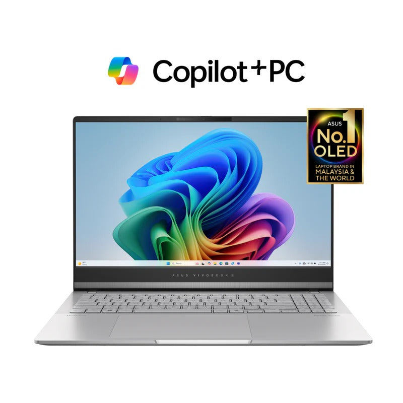 ASUS Vivobook S 15 OLED M5506NA-MA015, AMD Ryzen 5-7535HS, RAM 16GB, SSD 512GB, AMD Radeon 660M, 15.6 OLED 3K (2880 x 1620) 120Hz, Cool Silver