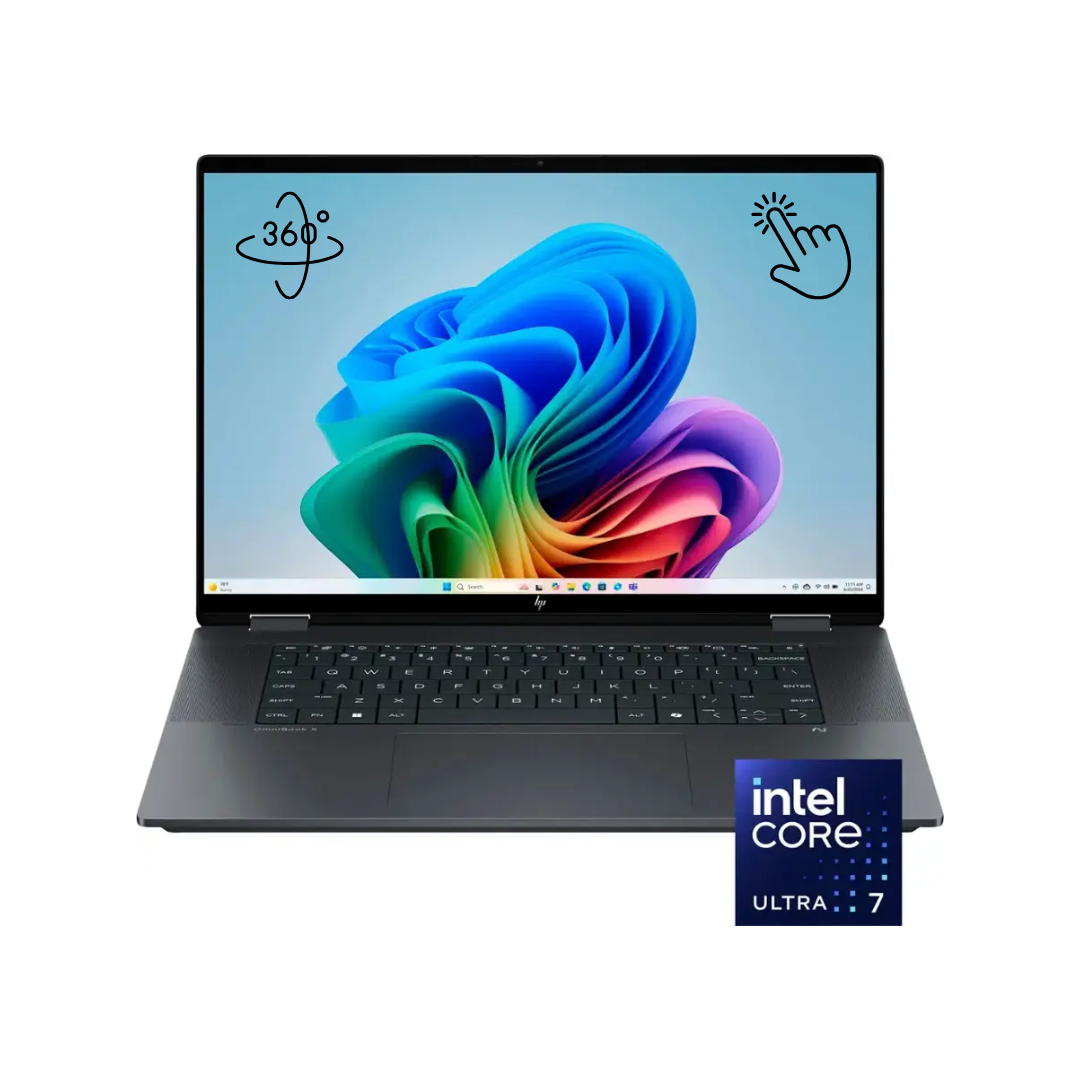 HP OmniBook X Flip 16-AS0023DX, Intel Core Ultra 7-256V, RAM 16GB, SSD 1TB, Intel Arc 140V, 16.0 Inch IPS WUXGA FHD+ Touch, Eclipse Gray
