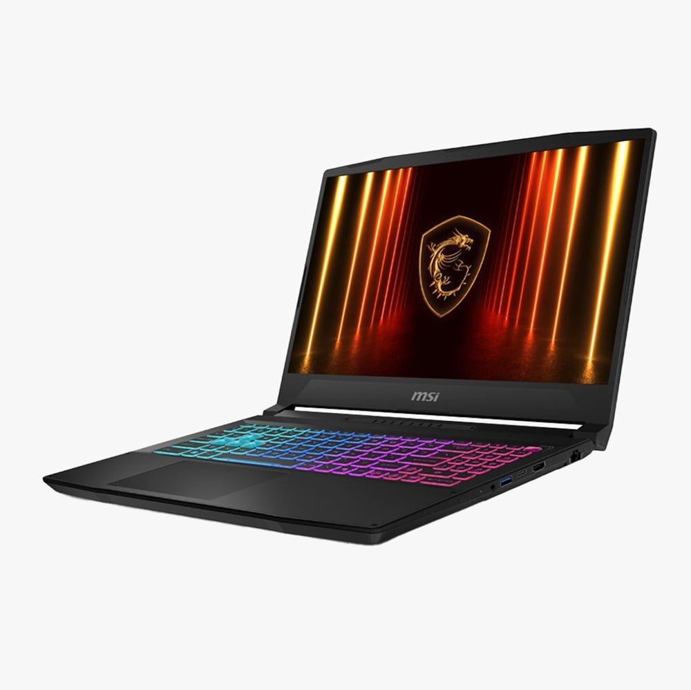MSI Katana 15 HX B14WFK-222XAE, معالج Intel Core i7-14650HX, ذاكرة وصول عشوائي 16 جيجابايت, قرص صلب 512 جيجابايت SSD, بطاقة رسومات NVIDIA RTX 5060 8 جيجابايت, شاشة 15.6 بوصة عالية الدقة IPS 144 هرتز, أسود
