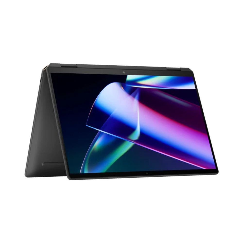 HP Spectre x360 14T-EU000 (7K631AV)، معالج Intel Core Ultra 7-155H، ذاكرة وصول عشوائي 32 جيجابايت، قرص SSD بسعة 2 تيرابايت بتقنية NVMe، معالج رسومات Intel Arc، شاشة لمس OLED مقاس 14 بوصة بدقة 2.8K، هيكل من الألومنيوم الأسود الليلي