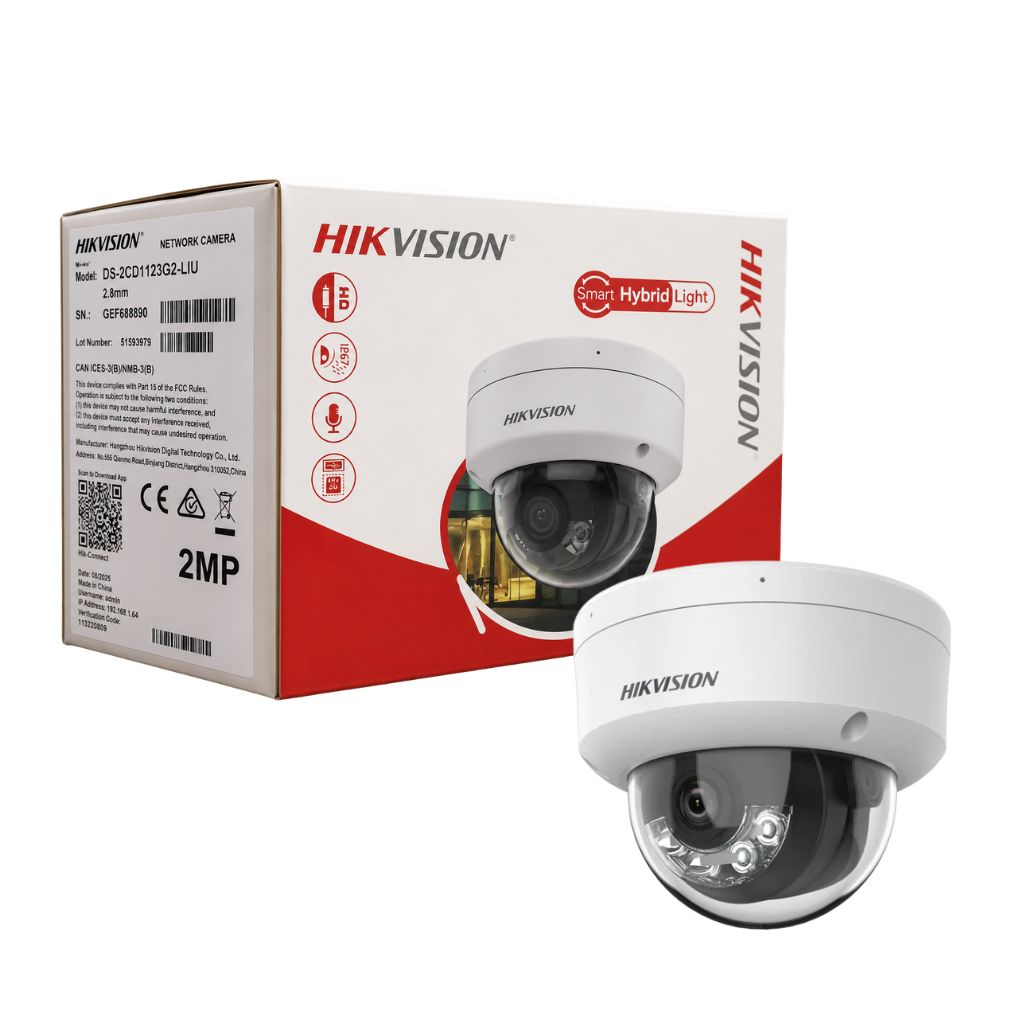 HIKVISION 2MP ( IP ) DS-2CD1123G2-LIU صوت 2.8 مم خارجية