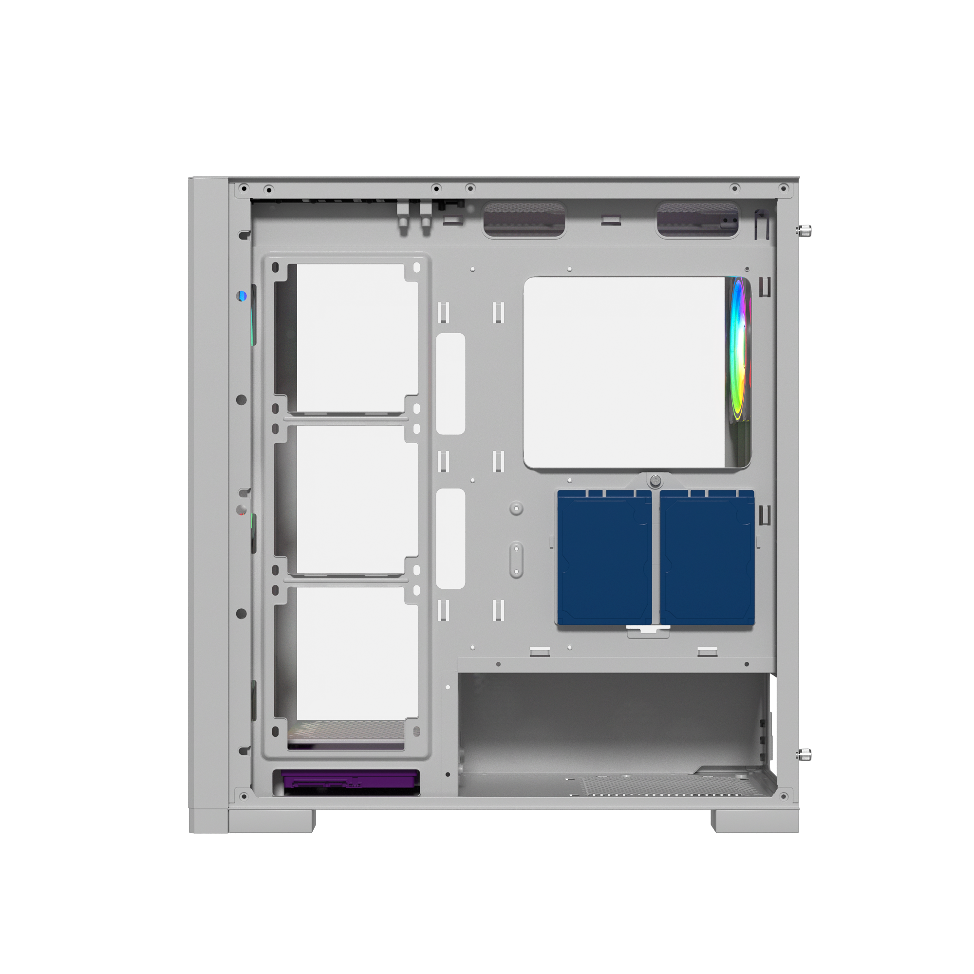 Raptor 290-XL ARCTIC HAWK RGB Mid Tower Case - White