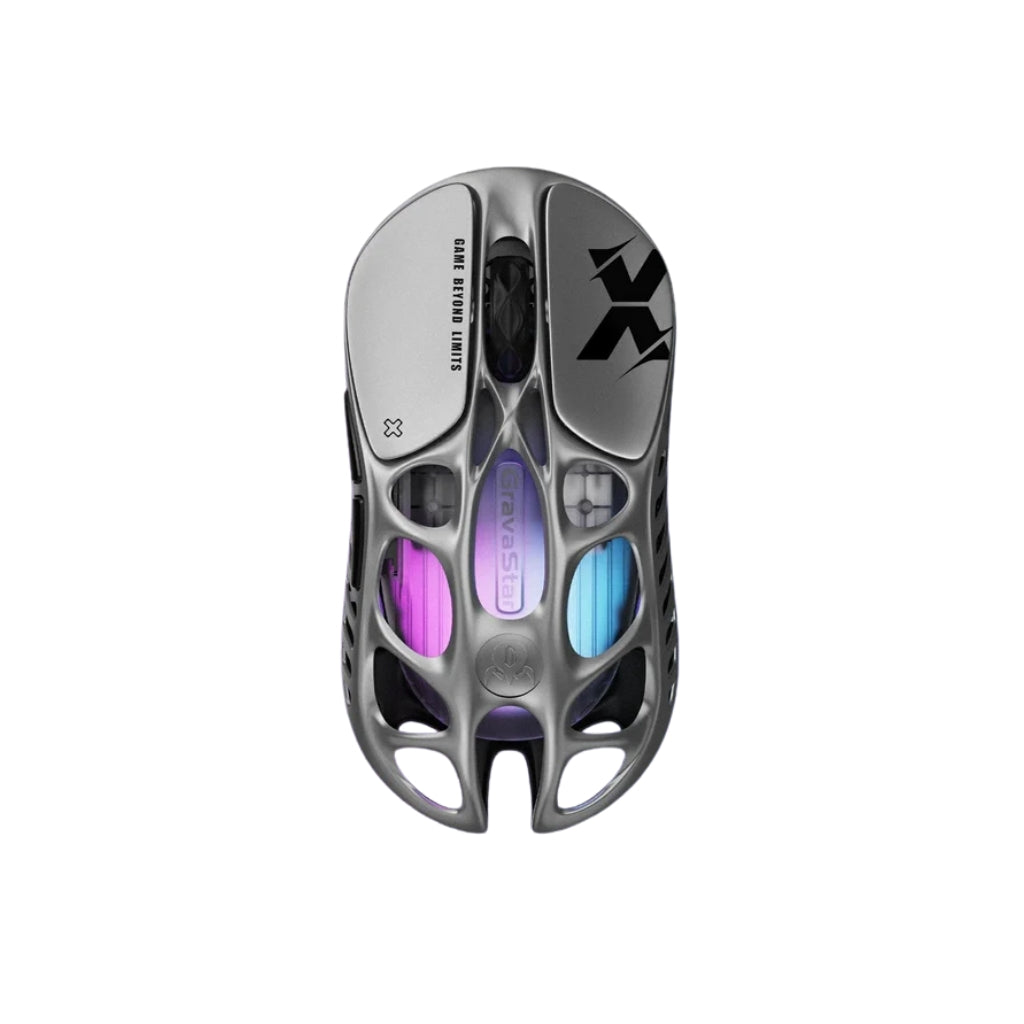 GravaStar Mercury X Gaming Mouse - Interstellar Silver
